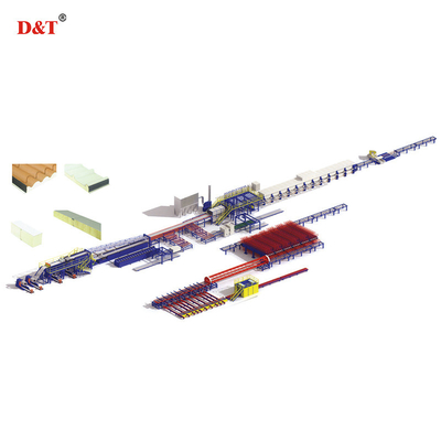 EPS Machine Advanced Sandwich Panel Production Line Для панелей, изготовляемых из промышленных материалов