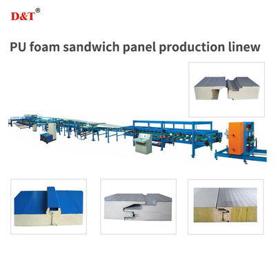 EPS Machine Advanced Sandwich Panel Production Line Для панелей, изготовляемых из промышленных материалов