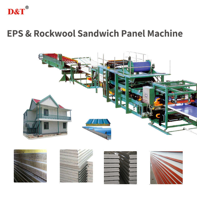 Многофункциональная персонализированная EPS / Rock Wool Sandwich Panel Machine для крыши и стены