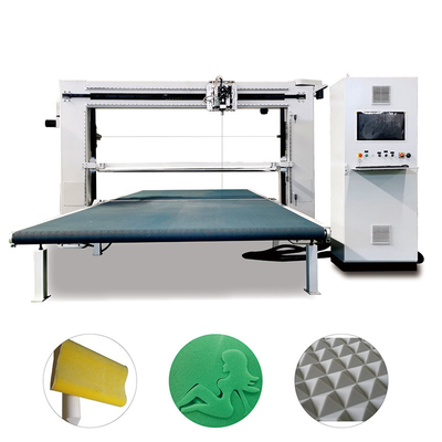 CNC колеблющаяся двойная лопатка пена режущая машина для гибкой губки резки D & T промышленности