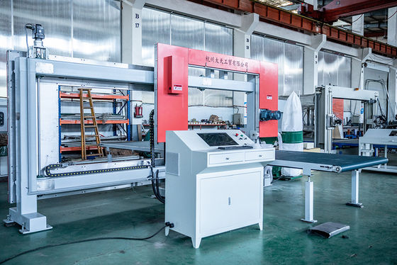 Двойной автомат для резки пены PU CNC лезвия для фенола PVC ЕВА PE EPS